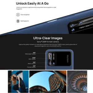 DOOGEE N40 Pro 6GB + 128GB Máy ảnh bốn mặt sau Face ID & Nhận dạng vân tay bên cạnh, Pin 6380mAh, 6,52 inch Android 11 31 DOOGEE N40 Pro 10