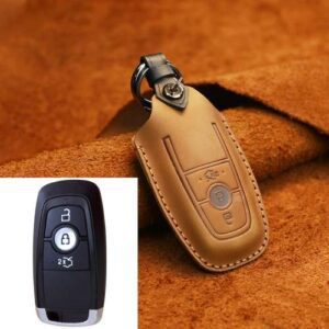 Bao da chìa khóa ô tô Xe Ford Contour / Windstar / E-150 Club Wagon / E-250 / Territory Chìa Khóa Bảo Vệ Vỏ Chìa Khóa Da Bò Phiên Bản Ba Chìa Khóa 19 Ford 7