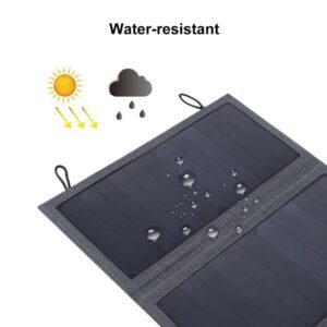 Bộ sạc pin mặt trời có thể gập lại HAWEEL 28W với pin 8000mAh với cổng USB kép tối đa 5V 3.5A 29 HAWEEL 28W 10