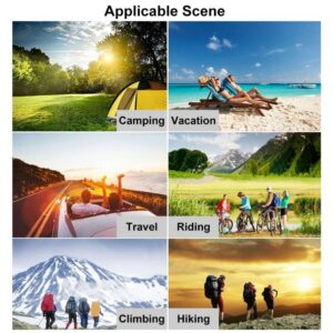 Bộ sạc pin mặt trời có thể gập lại HAWEEL 28W với pin 8000mAh với cổng USB kép tối đa 5V 3.5A 33 HAWEEL 28W 14