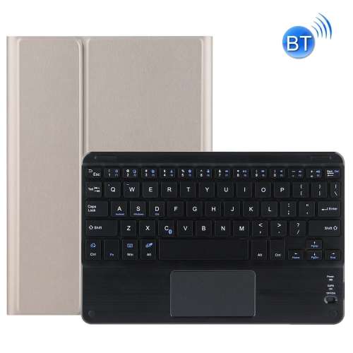 Bàn phím Bluetooth có thể tháo rời 2 trong 1 DY-E10 + Bao da bảo vệ với bàn di chuột & giá đỡ cho Lenovo Tab E10