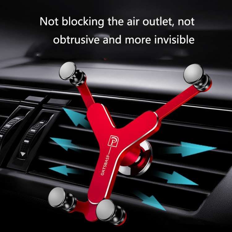 OATSBASF Cửa thoát khí trên ô tô Giá đỡ điện thoại di động Trọng lực Giá đỡ bằng kim loại