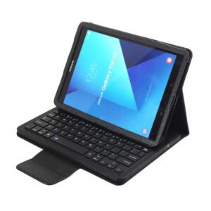 SA500 cho Samsung Galaxy Tab A7 T500 / T505 10,4 inch 2020 Kết cấu bằng vải có thể tháo rời Bàn phím Bluetooth có thể tháo rời Bao da lật ngang có giá đỡ