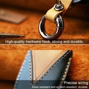 Bao da chìa khóa ô tô Toyota phiên bản hai chìa khóa Vỏ bọc bảo vệ chìa khóa bằng da bò bằng da 14 Toyota 2 2