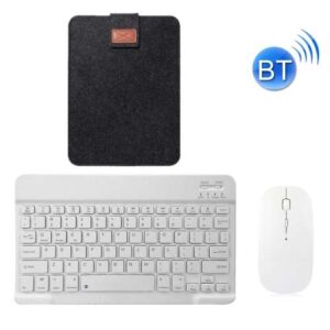 Bàn phím YS-001 Máy tính bảng 9.7-10.1 inch Điện thoại Bàn phím Bluetooth không dây mini đa năng, Kiểu dáng: có Chuột Bluetooth + Túi lưu trữ