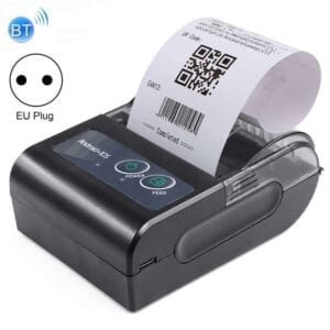 Máy in nhiệt Bluetooth di động 58HB6 Máy thu nhận Takeaway, hỗ trợ in đa ngôn ngữ & ký hiệu / hình ảnh, Kiểu máy: EU Plug (tiếng Anh)