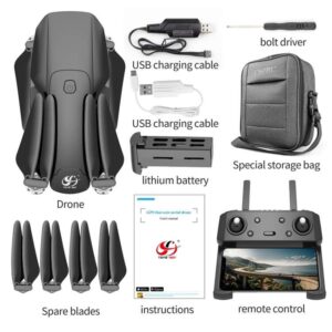 CSJRC S189 Đặc điểm kỹ thuật: 5G-6K GPS Định vị thông minh HD Chụp ảnh trên không UAV Quadcopter điều khiển từ xa không chổi than 16 CSJRC S189 6