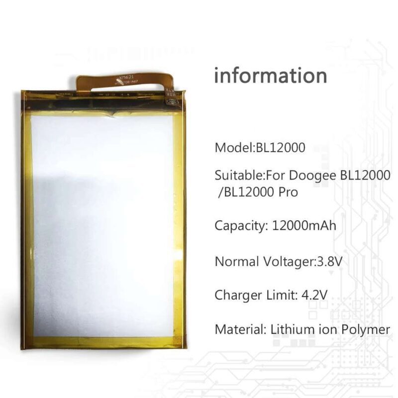 Doogee BL12000 pin điện thoại di động bl12000pro ban đầu Pin 12000 mAh