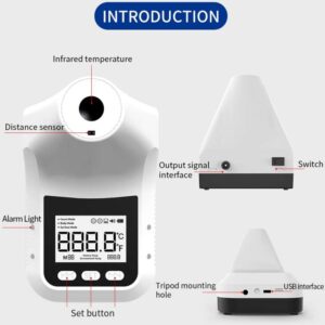 Nhiệt kế hồng ngoại K3 Pro Rảnh tay Không tiếp xúc Thân trán Cảm biến khoảng cách nhạy sáng Màn hình hiển thị LCD 2,8 inch , Chứng chỉ CE / ROHS / FCC / FDA 42 K3 Pro 18