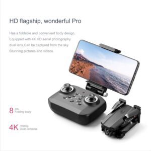 Máy bay RC LS-XT6 Máy ảnh đôi 4K có thể gập lại RC Quadcopter Mini Drone Điều khiển từ xa Máy bay điều khiển từ xa, Túi lưu trữ 27 LS XT6 4