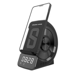 WD-200 10W 3 trong 1 Bộ sạc không dây đa chức năng Loa Bluetooth Đồng hồ báo thức