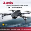 JJR / C X20 5G WiFi FPV 6K HD Camera kép 3 trục Gimbal RC Drone