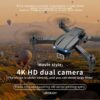 E99 Max 2.4G WiFi Máy ảnh 4K HD có thể gập lại RC Drone Quadcopter Đồ chơi, Máy ảnh kép