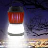 IP67 Đèn LED chống muỗi diệt muỗi không thấm nước Đèn ngủ du lịch ngoài trời có thể sạc lại Côn trùng Ruồi Giết hại với bảng điều khiển năng lượng mặt trời