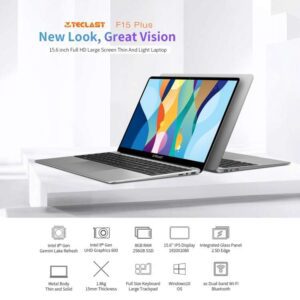 Máy tính xách tay Teclast F15 Plus, 15,6 inch, 8GB + 256GB Pin 38000mWh, Hệ điều hành Windows 10, Làm mới Intel Gemini Lake N4120 Quad Core 1.1GHz đến 2.6GHz 17 Teclast F15 Plus 2
