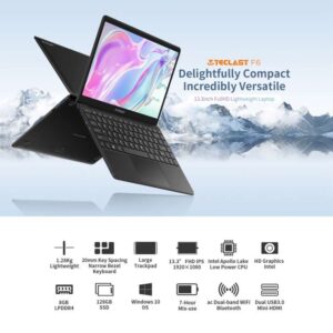 Máy tính xách tay Teclast F6, 13,3 inch, 8GB + 128GB Pin 38000mWh, HĐH Windows 10, Intel Apollo Lake N3350 Quad Core 1.1GHz đến 2.4GHz 17 Teclast F6 2