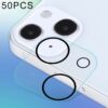 50 PCS HD chống lóa Kính bảo vệ ống kính máy ảnh phía sau Phim kính cường lực cho iPhone 13