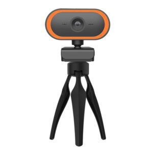 C11 Chất lượng hình ảnh 2K HD không bị biến dạng Xoay 360 độ Micrô tích hợp Âm thanh rõ ràng Webcam có chân máy
