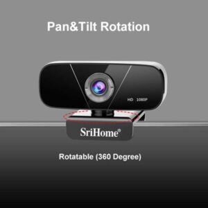 SriHome SH003 2.0 Mega Pixels 1080P USB 2.0 / 3.0 Camera máy tính HD tích hợp micrô giảm tiếng ồn