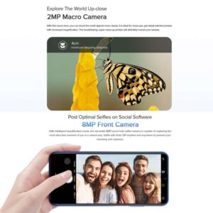 Ulefone Note 12P, 4GB + 64GB Ba camera sau, Pin 7700mAh, Face ID & Nhận dạng vân tay, 6,82 inch Android 11 SC9863A Octa Core lên đến 1,6GHz 30 Ulefone Note 12P 8