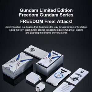 Xiaomi BLACK SHARK 4S Gundam Limited Edition, Camera 48MP, 12GB + 256GB Ba camera sau, Pin 4500mAh, Nhận dạng vân tay bên cạnh, Hệ điều hành trò chơi JOYUI12.8 6,67 inch Qualcomm Snapdragon 870 Octa Core 19 Xiaomi BLACK SHARK 4S Gundam 3