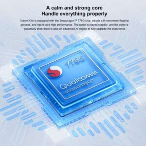 Điện thoại Xiaomi Civi 5G, Camera 64MP, Ba camera sau, Nhận dạng vân tay trong màn hình, Pin 4500mAh, 6,55 inch AMOLED MIUI 12 (Android 11) Qualcomm Snapdragon 778G Octa Core 6nm lên đến 2,4GHz, Mạng: 5G, NFC 51 Xiaomi Civi 5G 22