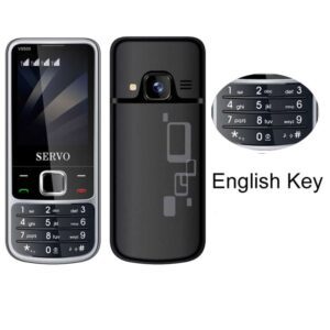 Điện thoại di động SERVO V9500, Phím tiếng Anh 2,4 inch, Spredtrum SC6531CA, 21 phím, hỗ trợ Bluetooth, FM, Âm thanh ma thuật, Đèn pin, GSM, Bốn SIM