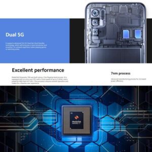 Xiaomi Redmi Note 10 5G, Camera 48MP, Máy ảnh kép mặt sau, Pin 5000mAh, Nhận dạng vân tay bên cạnh, MIUI 12 6,5 inch (Android 11) Mật độ 700 7nm Octa Core lên đến 2,2GHz, Mạng: 5G, Hai SIM, Hỗ trợ Google Play 32 Xiaomi Redmi Note 10 5G 11