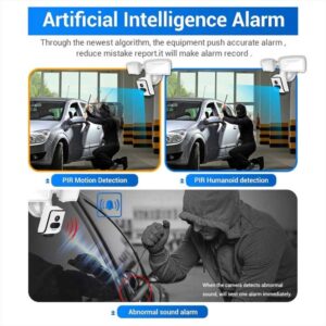 Camera IP ESCAM QF612 WiFi 3MP & Đèn pha, Hỗ trợ Tầm nhìn ban đêm / Phát hiện PIR 15 ESCAM QF612 5