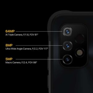 UMIDIGI BISON GT2 Pro 4G, Camera 64MP, 8GB + 256GB Chống nước, chống bụi IP68 / IP69K, chống va đập ba camera sau AI, pin 6150mAh, nhận dạng vân tay, 6,5 inch Android 12 MediaTek Helio G95 Lõi tám lên đến 2,05 GHz 13 UMIDIGI BISON GT2 Pro 4G 3
