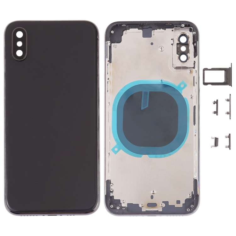 Nắp lưng iPhone XS với Ống kính máy ảnh / Khay thẻ SIM / Phím bên