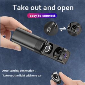 Tai nghe T&G TG909 TWS Bluetooth âm thanh nổi mini kênh đôi với màn hình LED 17 TG TG909 9