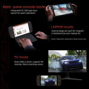 Máy điều khiển trò chơi PC ONE XPLAYER, 8,4 inch, 16GB + 1TB Windows 11 AMD Ryzen 7 4800U, Turbo Max 4,2 GHz, Pin 15300mAh, Wi-Fi6 38 ONE XPLAYER 14