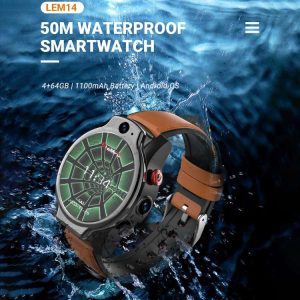 Đồng hồ thông minh LEMFO LEM14 CWAT21970H, hỗ trợ cuộc gọi 4G 4GB + 64GB, 1.6 inch MTK6762 Octa Core, 4GB + 64GB, Android 10, GPS, Nhịp tim 26 LEMFO LEM14 CWAT21970H 14