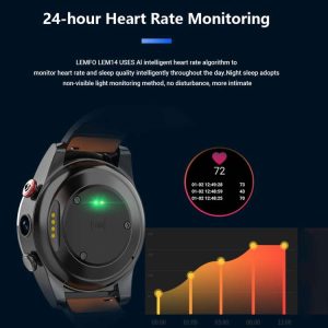 Đồng hồ thông minh LEMFO LEM14 CWAT21970H, hỗ trợ cuộc gọi 4G 4GB + 64GB, 1.6 inch MTK6762 Octa Core, 4GB + 64GB, Android 10, GPS, Nhịp tim 36 LEMFO LEM14 CWAT21970H 4