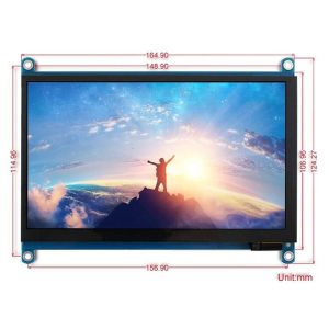WAVESHARE 7 inch HDMI LCD H IPS 1024x600 4