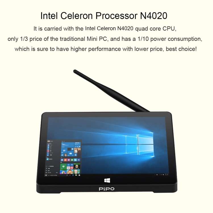 ABD X10S MINI TABLETTE 10.1 » 6+64GB, Intel Celeron J4105, Windows