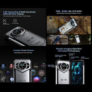 Điện thoại DOOGEE S200 5G chống nước chống va đập 10100mAh sạc không dây, 12GB+256GB, Vân tay bên hông, 6,72 inch Android 14 Dimensity 7050 Octa Core 2,6GHz, OTG, NFC 29 DOOGEE S200 16