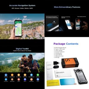 Điện thoại DOOGEE S200 5G chống nước chống va đập 10100mAh sạc không dây, 12GB+256GB, Vân tay bên hông, 6,72 inch Android 14 Dimensity 7050 Octa Core 2,6GHz, OTG, NFC 25 DOOGEE S200 20