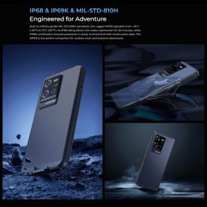 Oukitel WP50 5G chống nước chống va đập, 4GB+256GB, 6500mAh, 6.6 inch Android 14.0 MediaTek Dimensity 6100+ Octa-core, NFC, OTG 27 Oukitel WP50 26