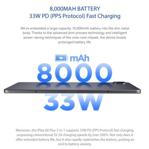 ALLDOCUBE iPlay 60 Plus 4G LTE Tablet PC, 8GB+256GB, 11.5 inch Android 14 MediaTek MT8781 Octa Core Support Dual SIM 24 ALLDOCUBE iPlay 60 Plus 4G LTE 8