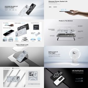 Điện thoại DOOGEE Blade GT 5G, 12GB+256GB (thêm 20GB Ram ảo), 5500mAh 6.72 inch Android 14 Dimensity 7050 Octa Core, OTG, NFC, Hiệu ứng đèn LED 42 DOOGEE Blade GT 8