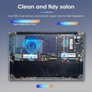 Máy tính xách tay GXMO G156 15.6 inch, 16GB + 512GB, Windows 11 AMD Ryzen 7 5825U Octa Core, Hỗ trợ mở khóa bằng vân tay 21 GXMO G156 6