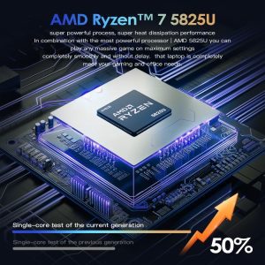 Máy tính xách tay GXMO G156 15.6 inch, 16GB + 512GB, Windows 11 AMD Ryzen 7 5825U Octa Core, Hỗ trợ mở khóa bằng vân tay 23 GXMO G156 8