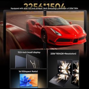 Laptop N-ONE Nbook Air, 16GB+512GB, 13.5 inch, 2 màn hình, Windows 11 Pro Intel Alder Lake N100 Quad Core 31 N ONE Nbook Air 12