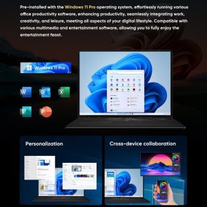 Laptop N-ONE Nbook Air, 16GB+512GB, 13.5 inch, 2 màn hình, Windows 11 Pro Intel Alder Lake N100 Quad Core 40 N ONE Nbook Air 3