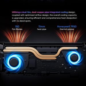 Laptop N-ONE Nbook Ultra 32GB+1TB, 16 inch Windows 11 Pro AMD Ryzen R7 8845HS Octa Core 43 N ONE Nbook Ultra 11