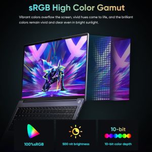 Laptop N-ONE Nbook Ultra 32GB+1TB, 16 inch Windows 11 Pro AMD Ryzen R7 8845HS Octa Core 39 N ONE Nbook Ultra 15