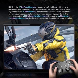 Laptop N-ONE Nbook Ultra 32GB+1TB, 16 inch Windows 11 Pro AMD Ryzen R7 8845HS Octa Core 37 N ONE Nbook Ultra 17