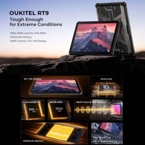 OUKITEL RT9 4G Network IP68/IP69K Rugged Tablet, 6GB+256GB, 11000mAh, 11 inch Android 14 Unisoc T606 Octa-Core Support Dual SIM 35 OUKITEL RT9 16